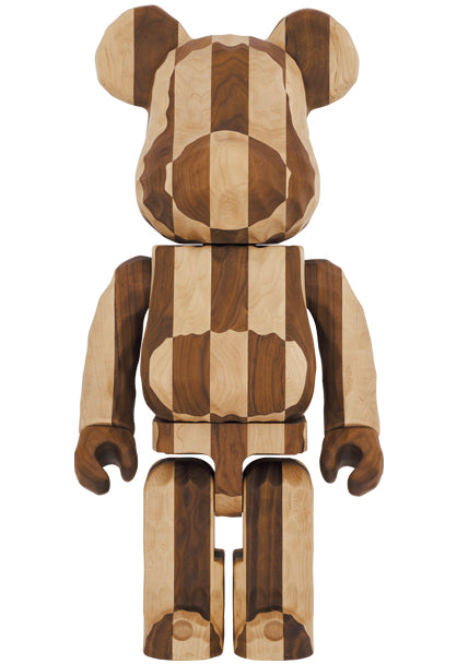 Bearbrick Karimoku Fragment Design 1000% Carved Wooden - Longitudinal Chess 1000%