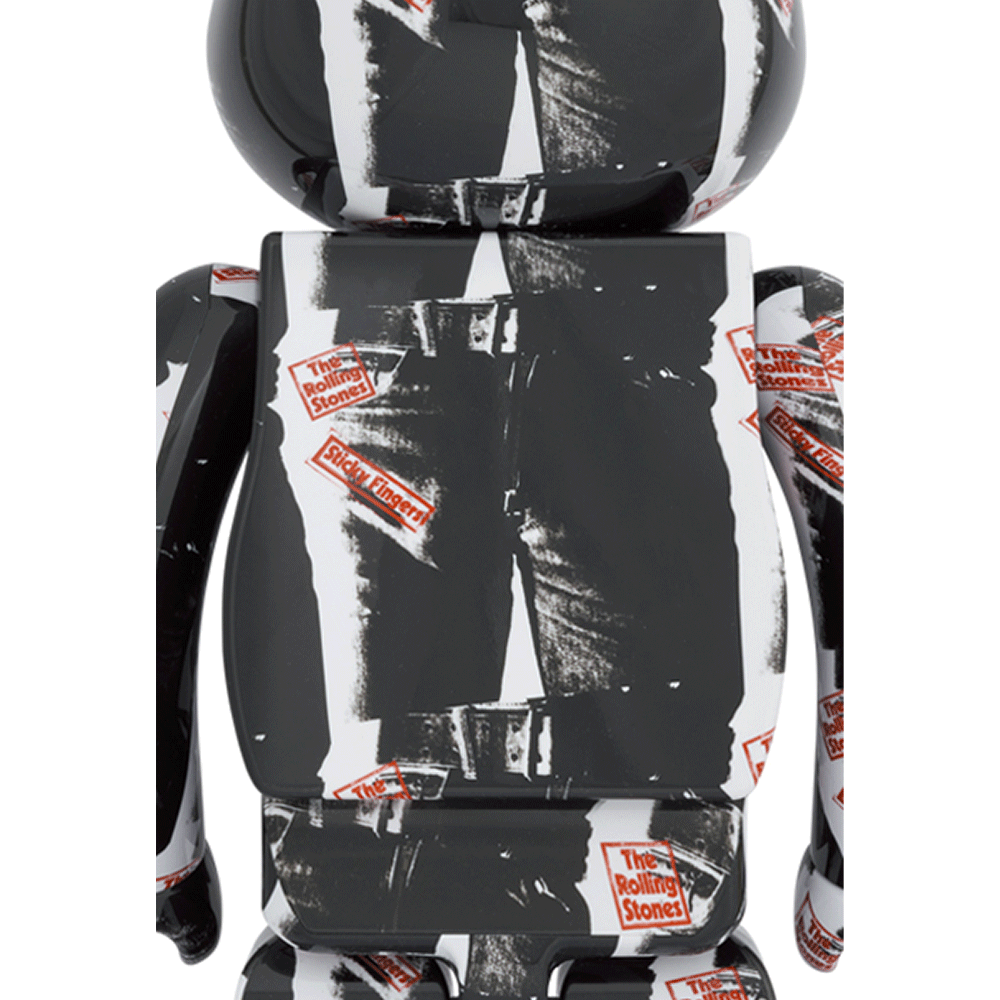 1000% Bearbrick Andy Warhol X The Rolling Stones - Sticky Fingers