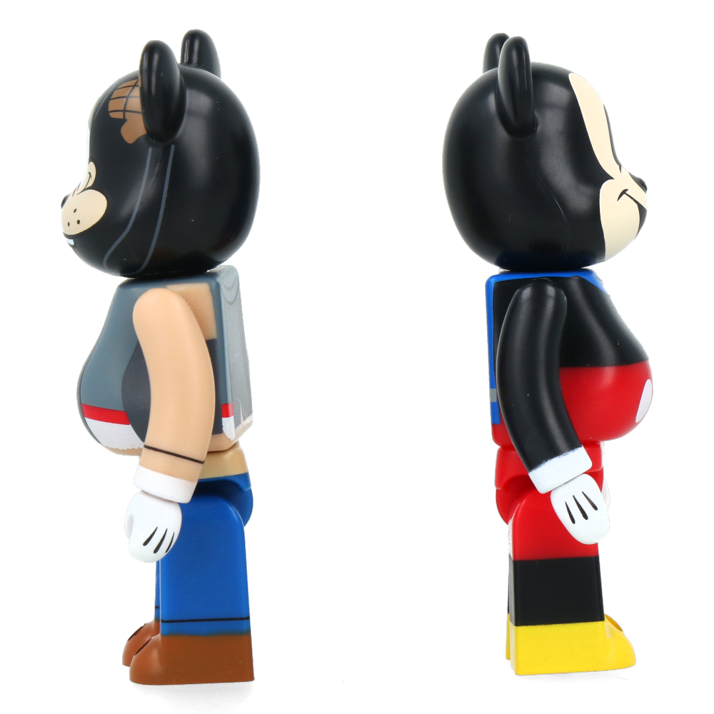 100% Bearbrick Mickey Mouse & Goofy - Lonesome Ghosts Ver. (2pcs set)