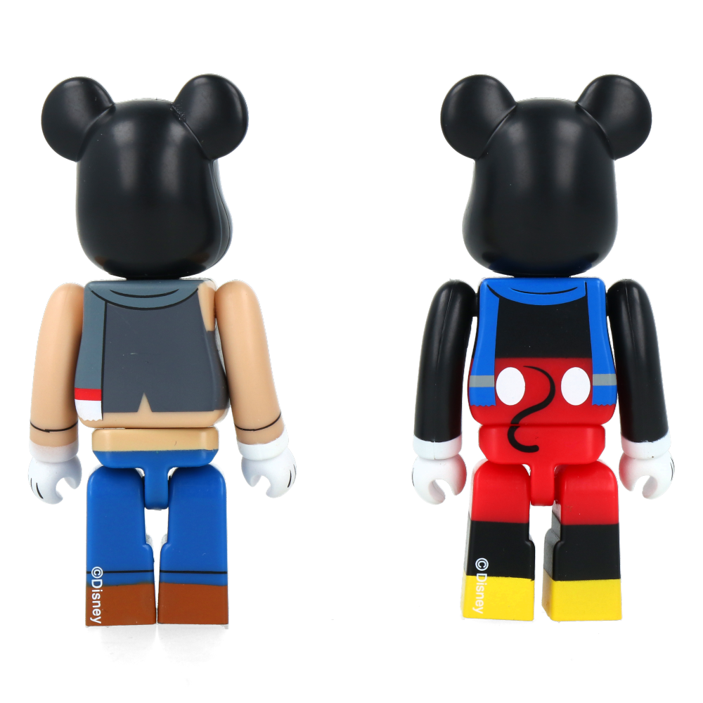 100% Bearbrick Mickey Mouse & Goofy - Lonesome Ghosts Ver. (2pcs set)