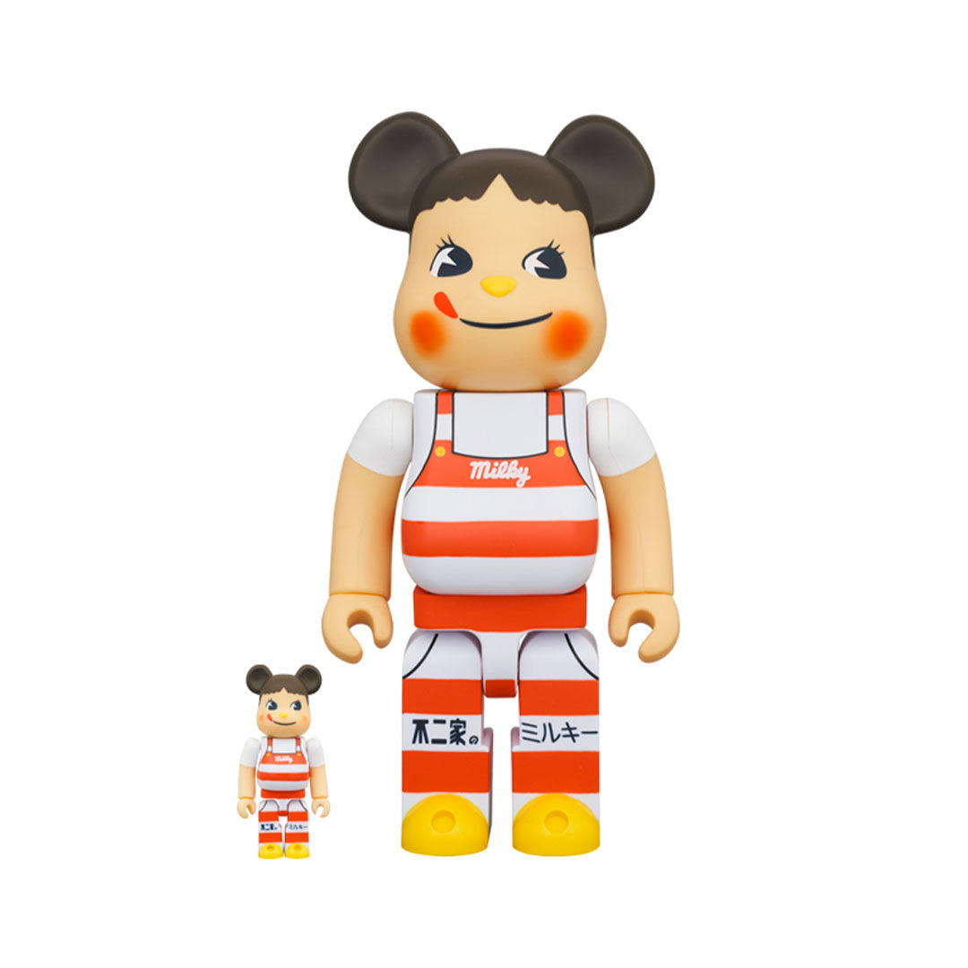 400% + 100% Bearbrick Pekochan Milky Tricorn Hat Design