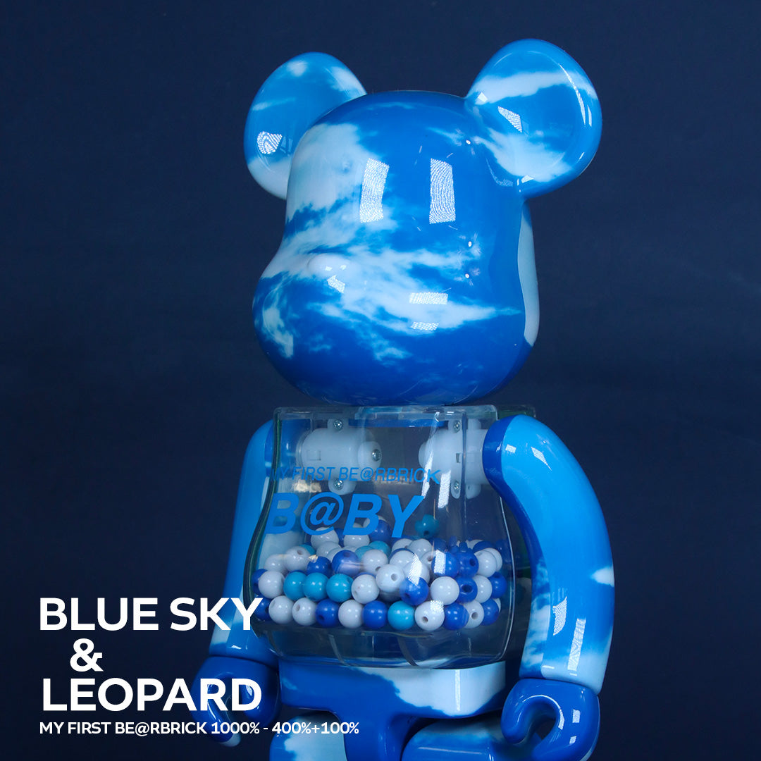 400% + 100% Bearbrick My First Baby (Blue Sky)