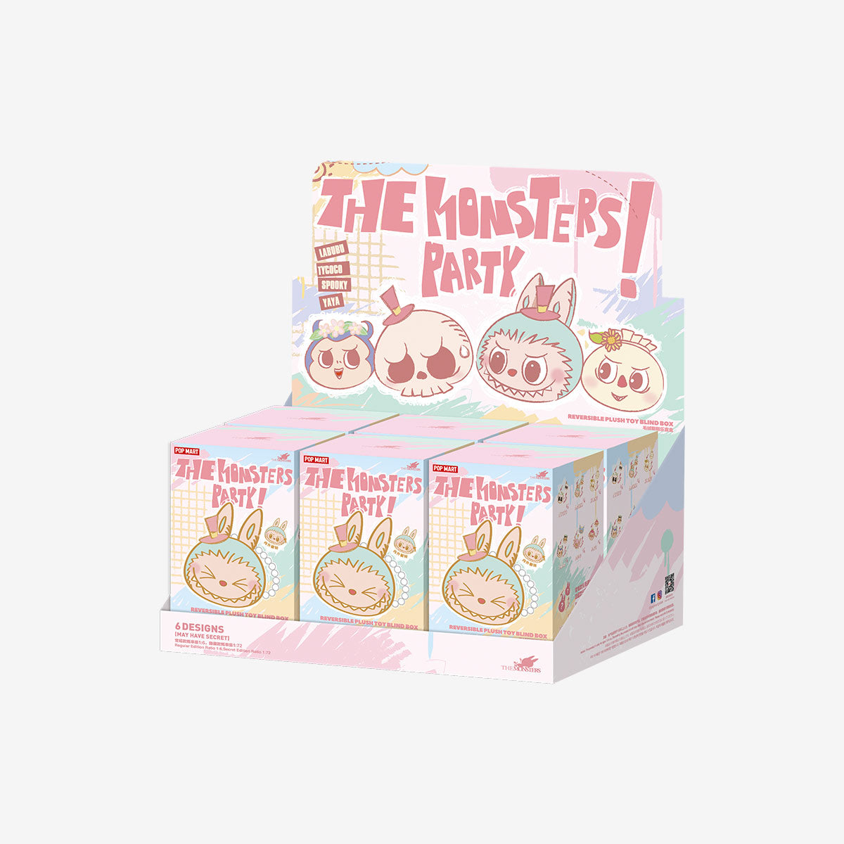 The Monsters - Party Series Reversible Plush
