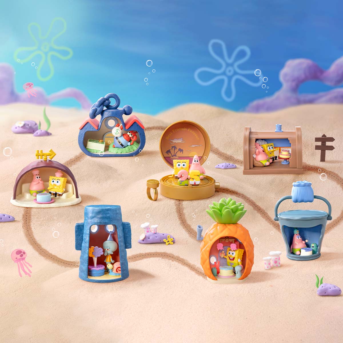 SpongeBob SquarePants Carnival Anniversary Series Scene Sets