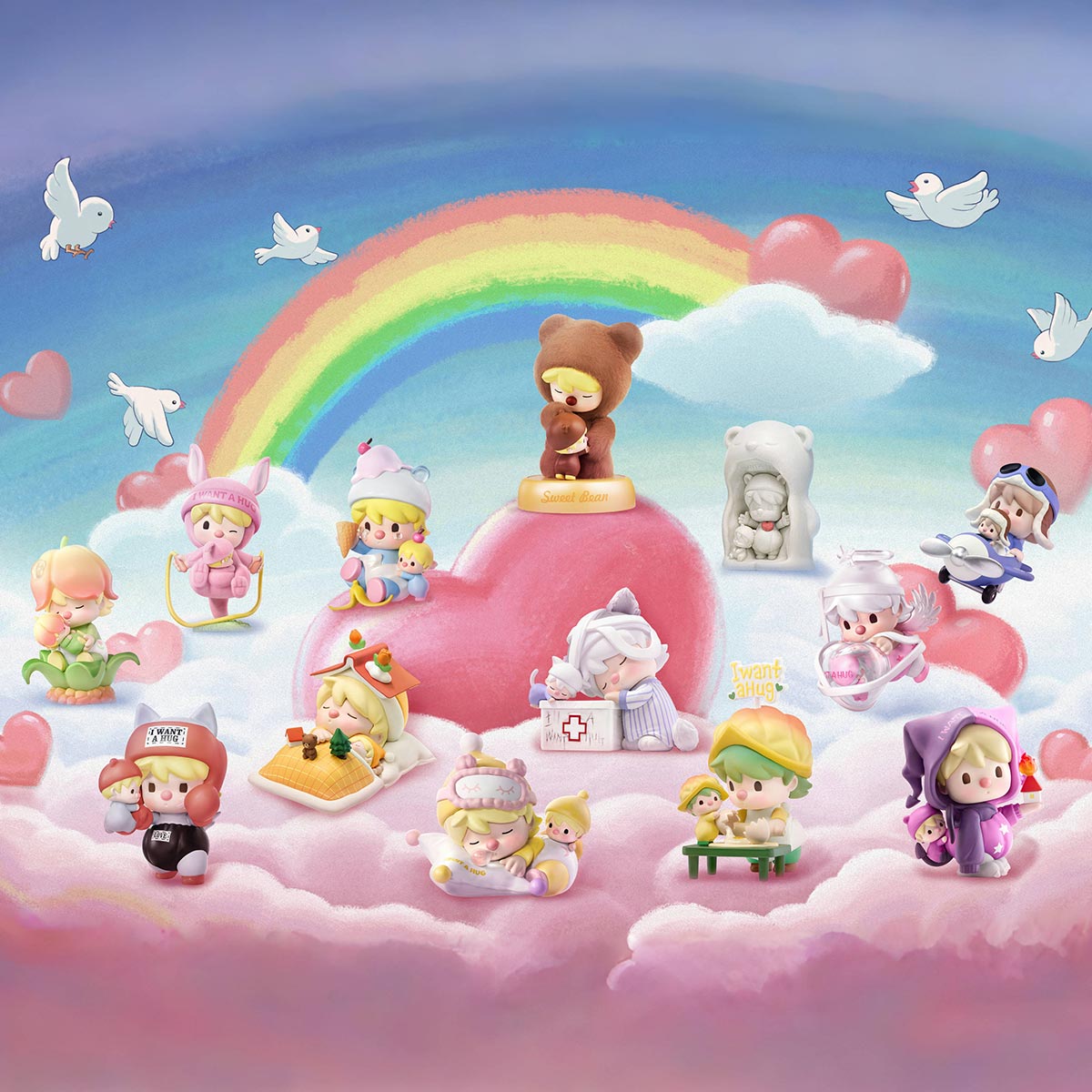 Sweet Bean I Want a Hug Series Figures