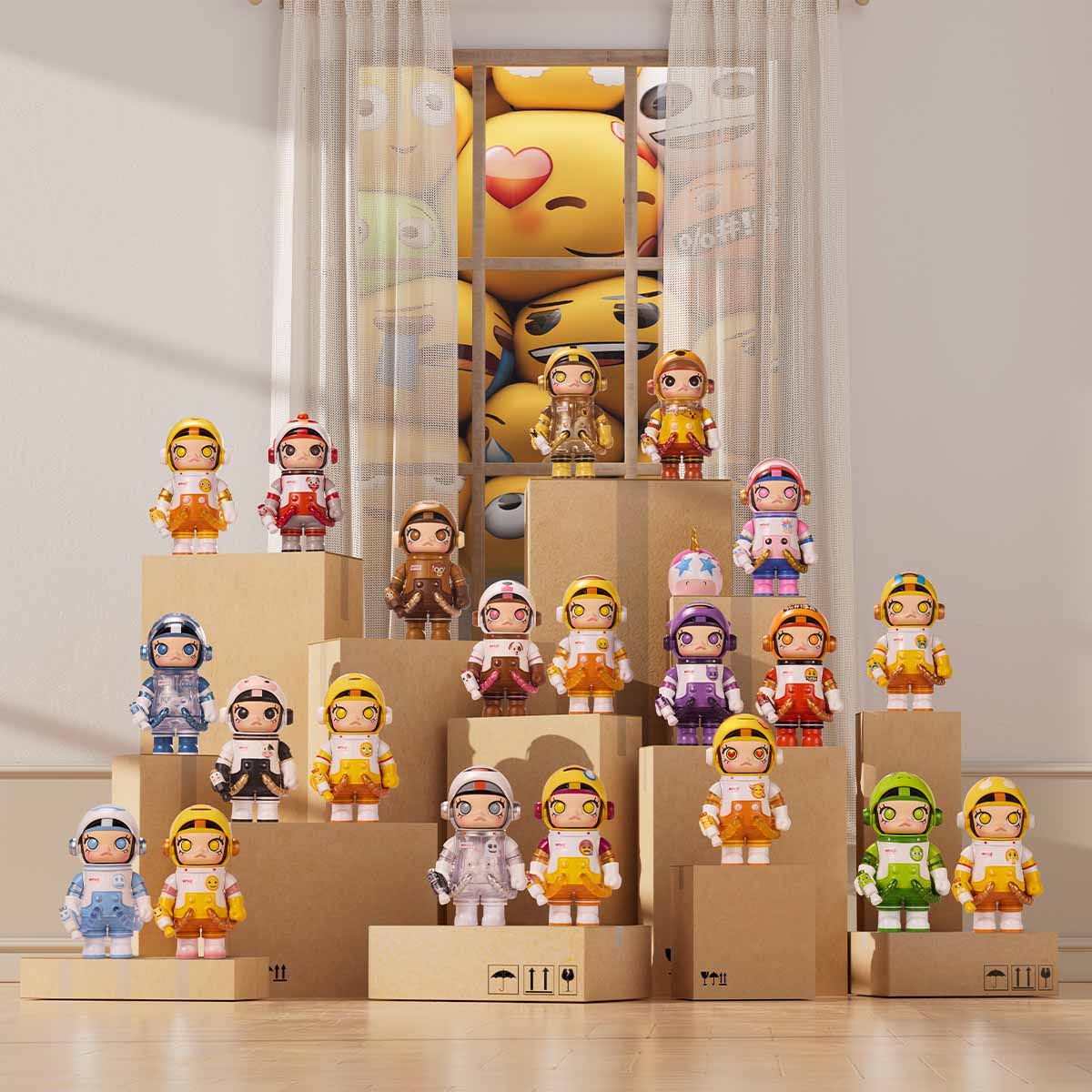 Mega Space Molly 100% x Emoji Series