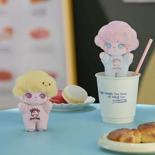 DIMOO Crush on Coffee Series -Soft Faced Plush Keychain Blind Box