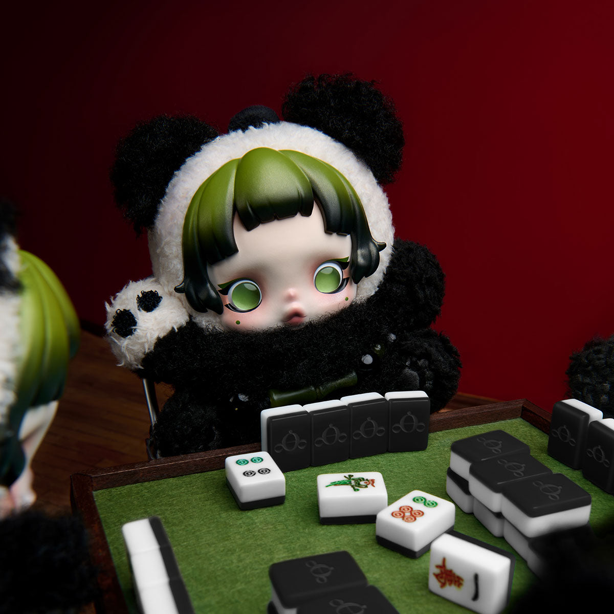 Skullpanda Lazy Panda Plush Doll Pendant