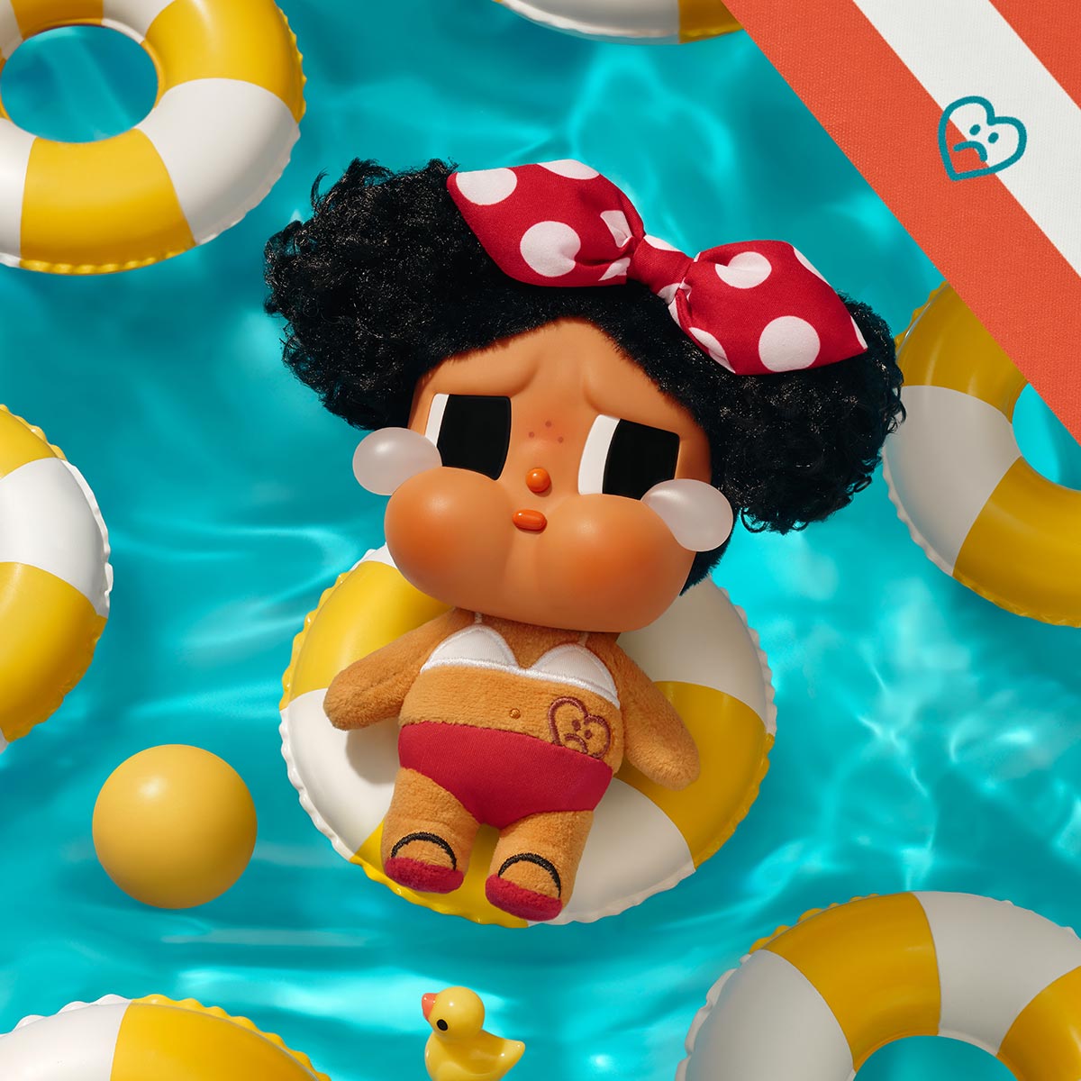 Figurine - CRYBABY Vacation Mode On Series-Vinyl Plush Pendant Blind Box - Popmart