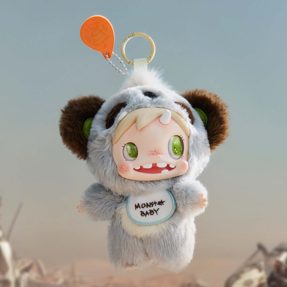 Figurine - Polar - Monster Baby Collection Series Plush Pendant Ver.1 - Popmart