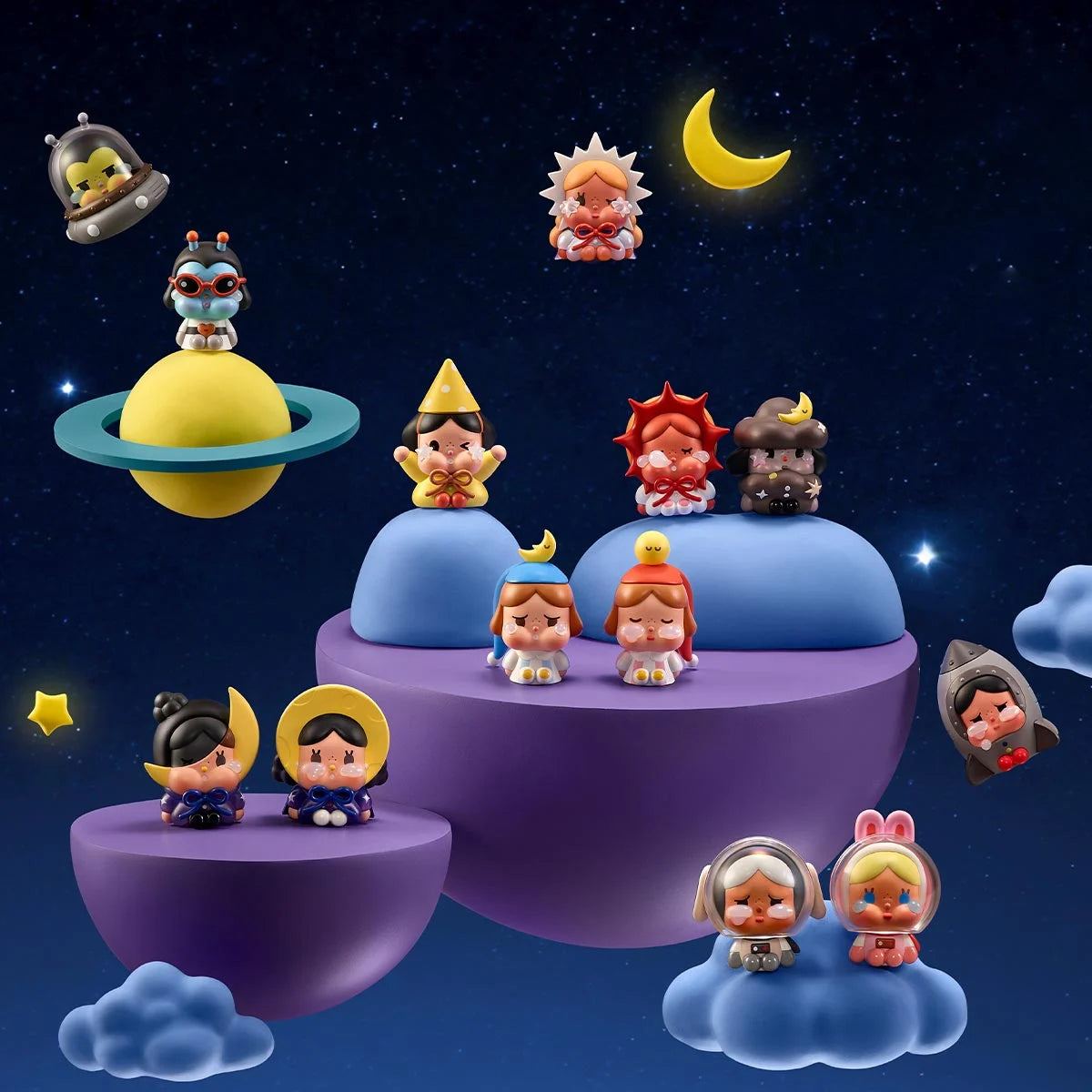 CryBaby Crying to the Moon - Sitting Series Figures