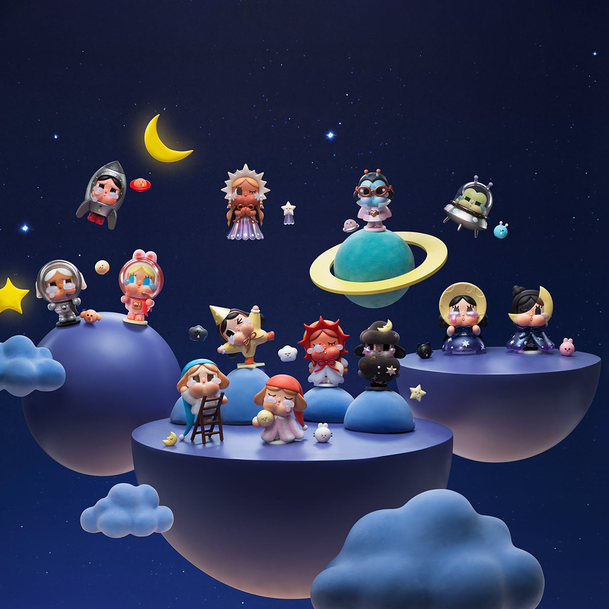 CryBaby Crying to the Moon Series Figures