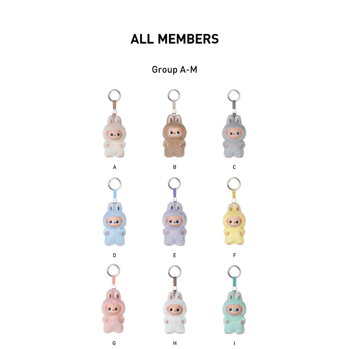 Figurine - Labubu (The Monsters) - Pin for Love Series - Plush Pendant Blind Box (A-M) - Popmart