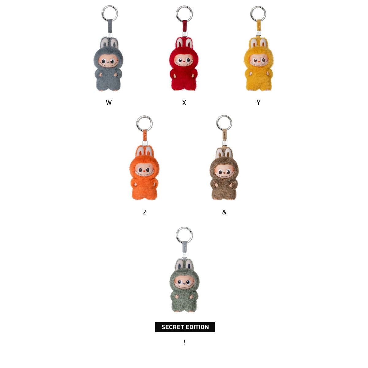 Figurine - Labubu (The Monsters) - Pin for Love Series - Plush Pendant Blind Box (N-Z) - Popmart