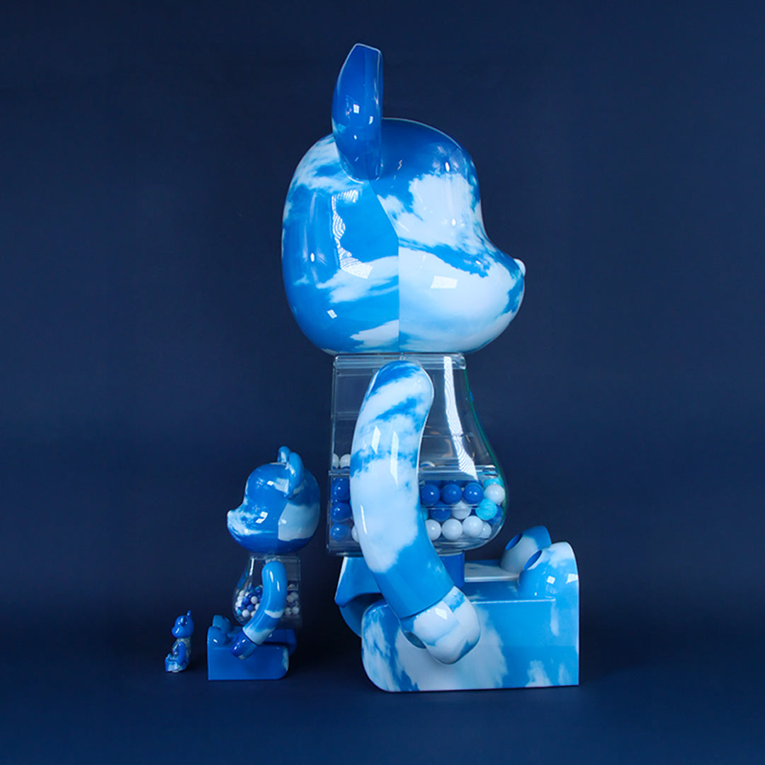 400% + 100% Bearbrick My First Baby (Blue Sky)