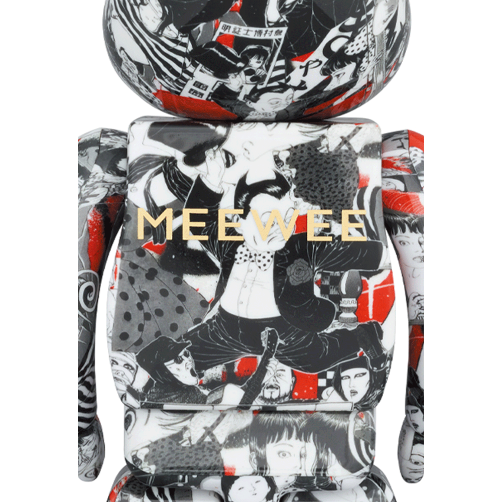 400% + 100% Bearbrick Meewee x Suehiro Maruo Shoyo Tsubaki