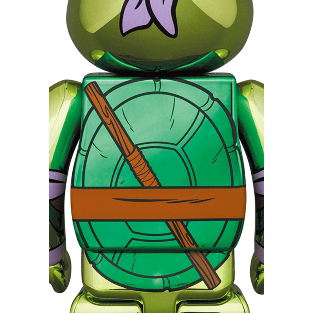 BEARBRICK TMNT DONATELLO CHROME Ver. 100% & 400%