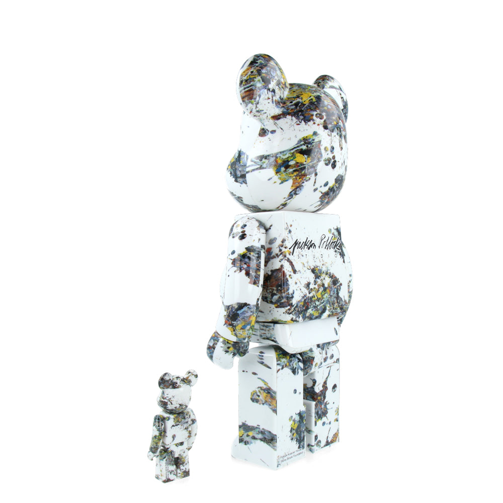 400% + 100% Bearbrick Jackson Pollock Studio (Splash)