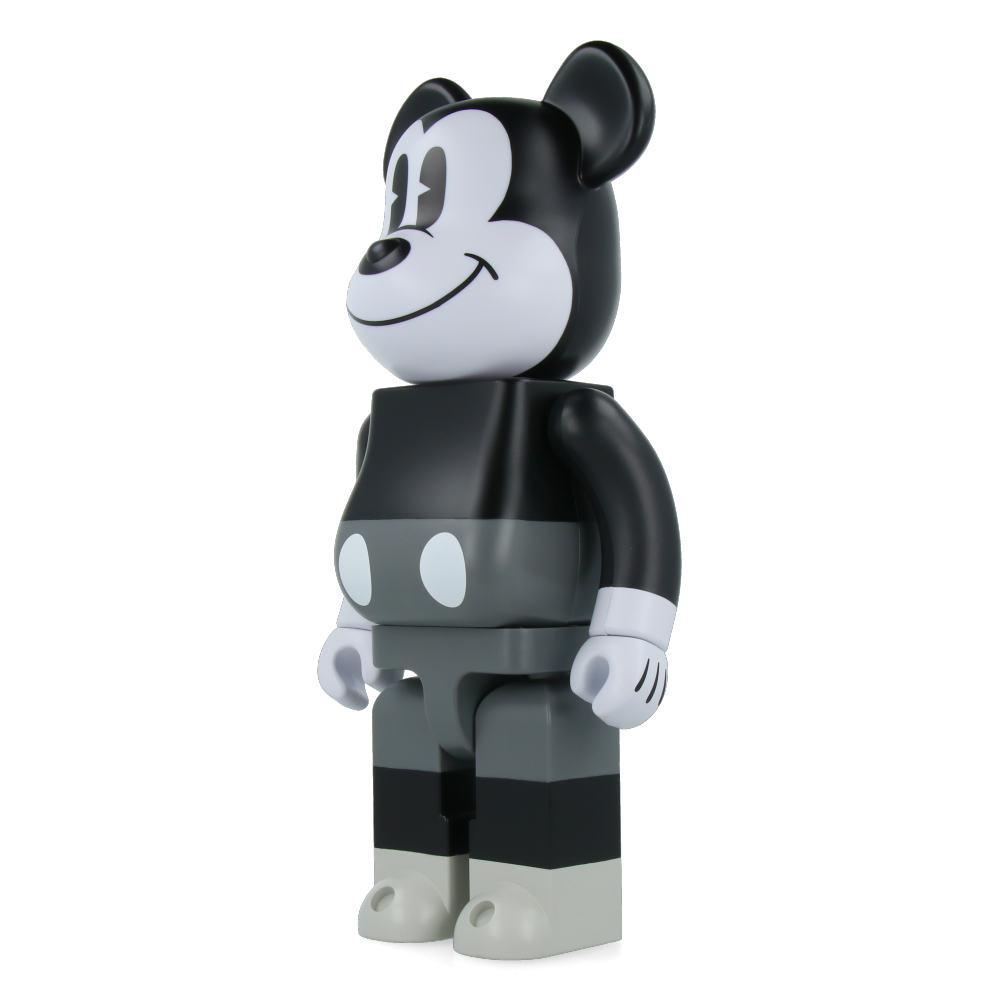 400% & 100% Bearbrick Mickey Mouse Black & White - Mickey Mouse & Friends