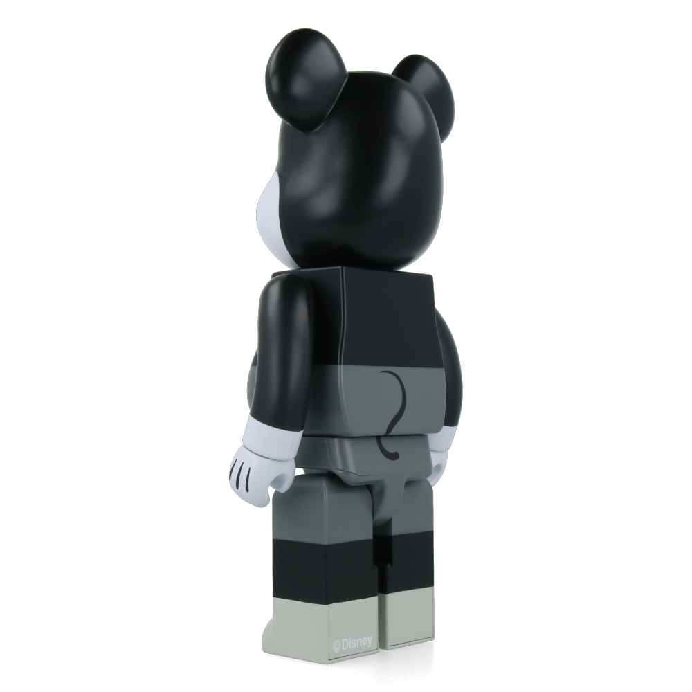 400% & 100% Bearbrick Mickey Mouse Black & White - Mickey Mouse & Friends