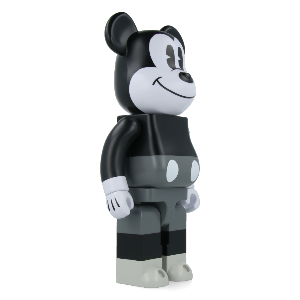 400% & 100% Bearbrick Mickey Mouse Black & White - Mickey Mouse & Friends