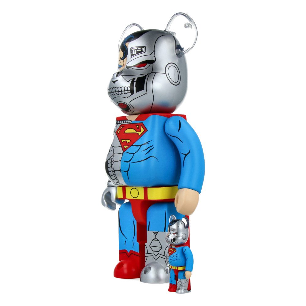 400% + 100% Bearbrick Cyborg Superman (The Return of Superman)