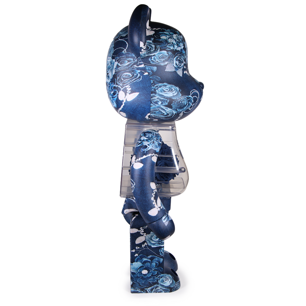1000% Bearbrick Flora Denim
