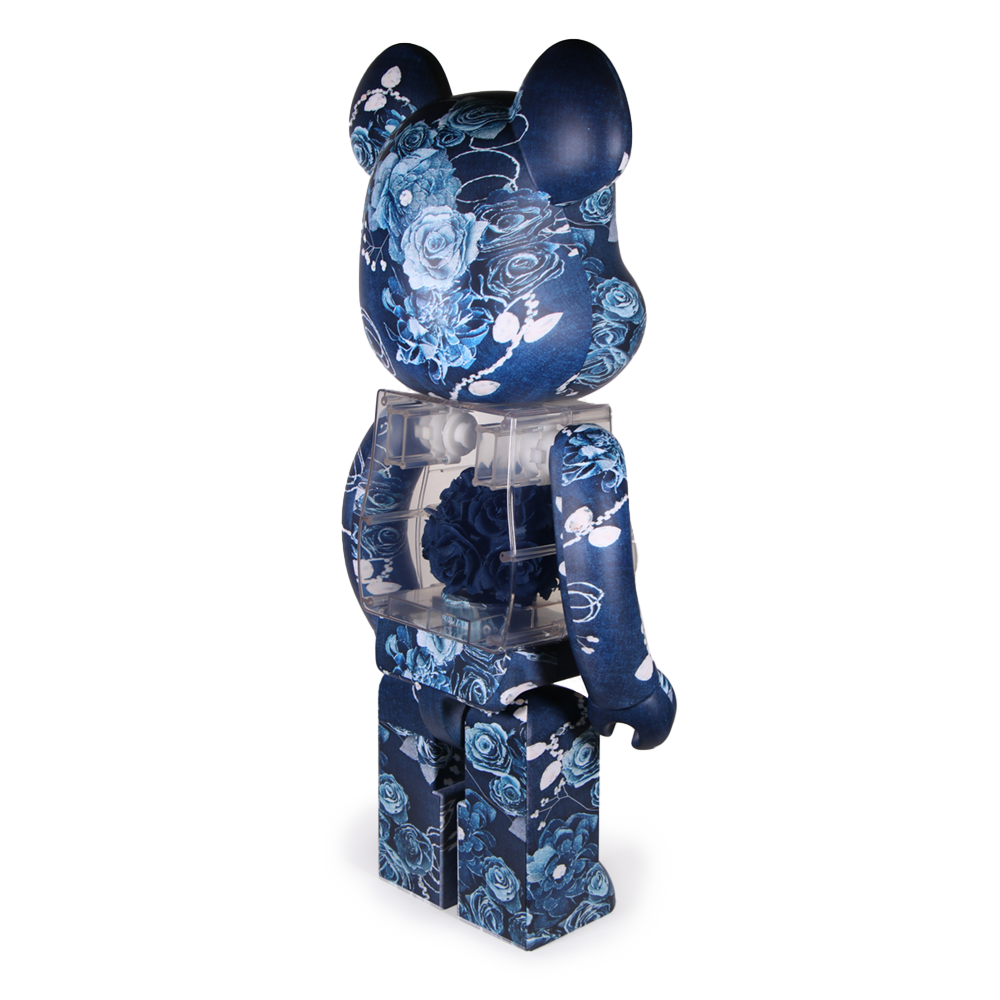 1000% Bearbrick Flora Denim