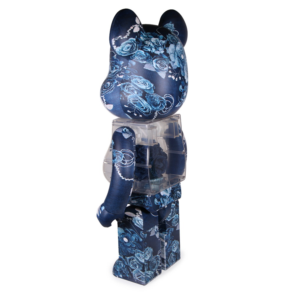 1000% Bearbrick Flora Denim