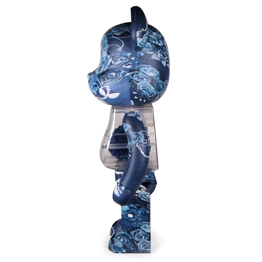 1000% Bearbrick Flora Denim