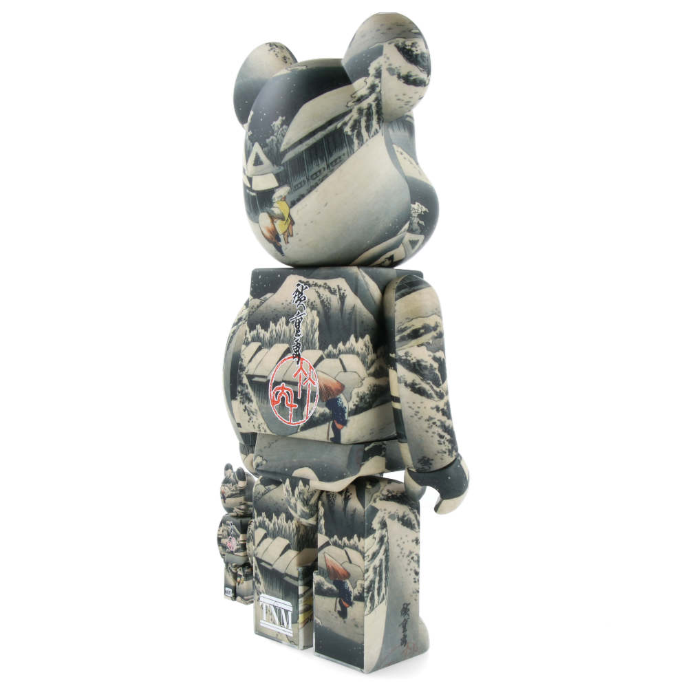 400% + 100% Bearbrick Utagawa Hiroshige - The 53 Stations of the Tokaido-Kambara
