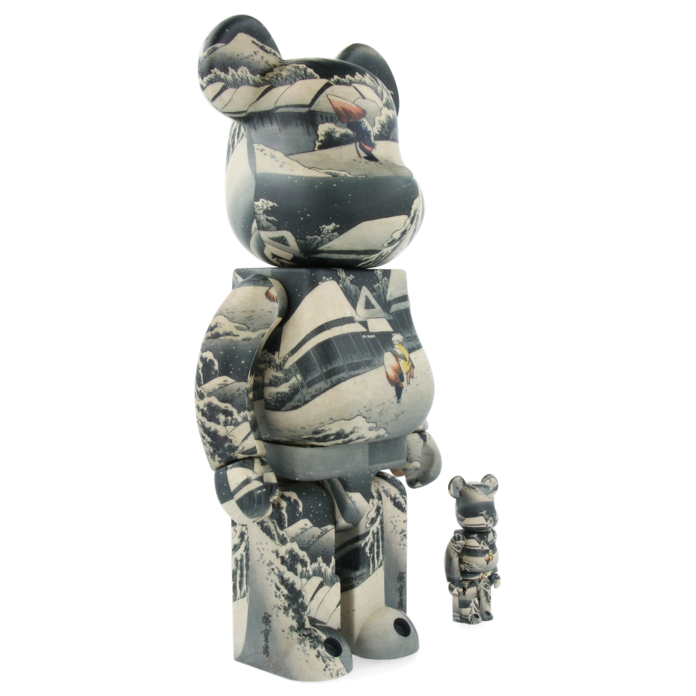 400% + 100% Bearbrick Utagawa Hiroshige - The 53 Stations of the Tokaido-Kambara