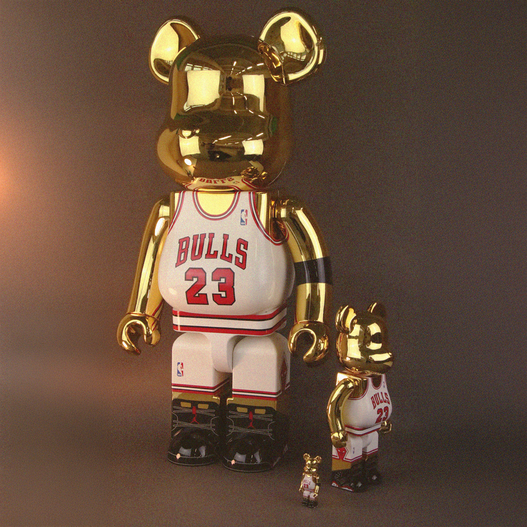 1000% Bearbrick Michael Jordan 1991 World Champion