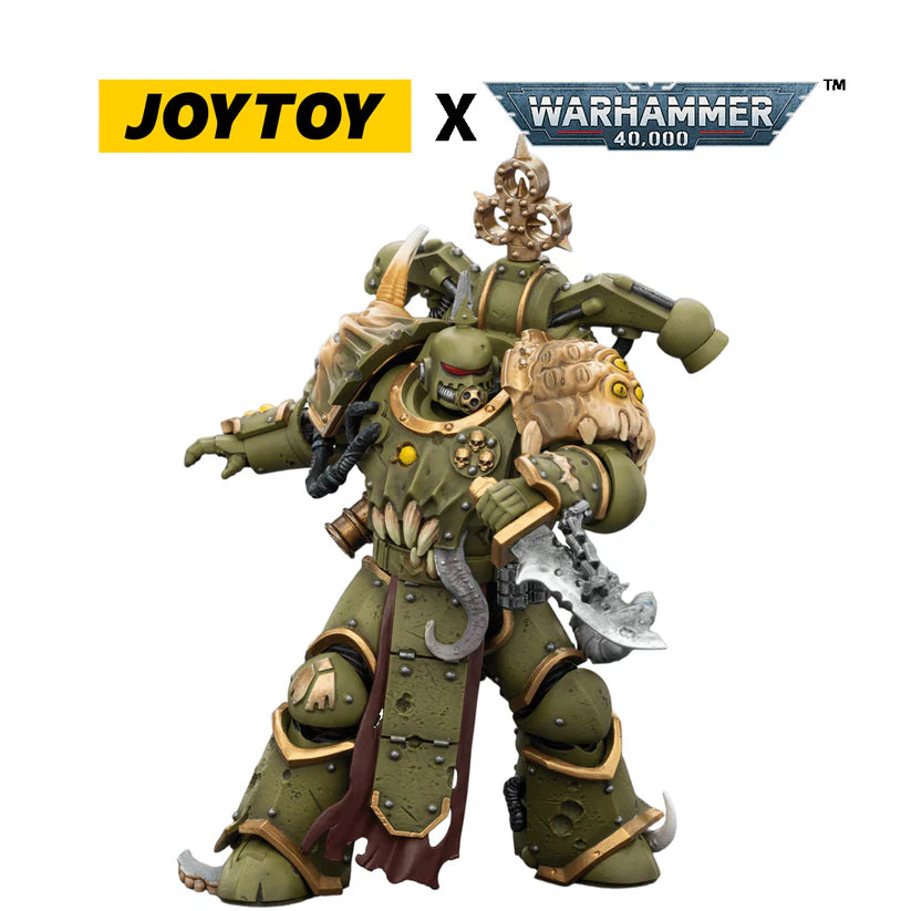 Death Guard
Plague Marine
with Bubotic axe and Plague Knife