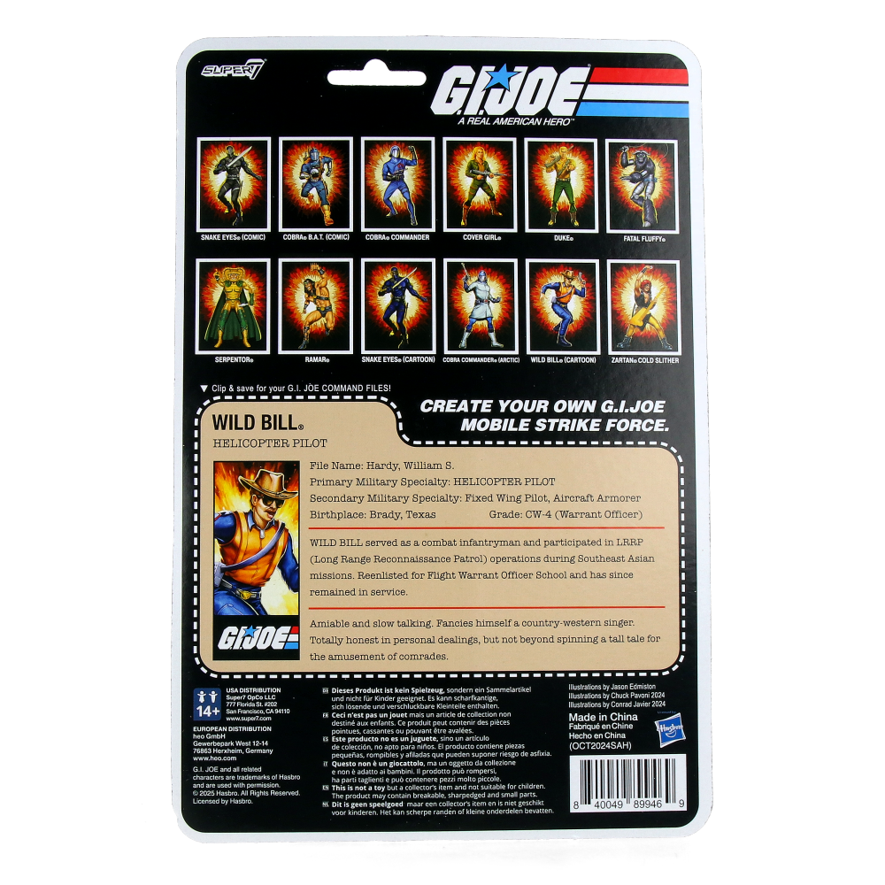 G.I. Joe ReAction+ Wave 3 - Wild Bill (Cartoon)