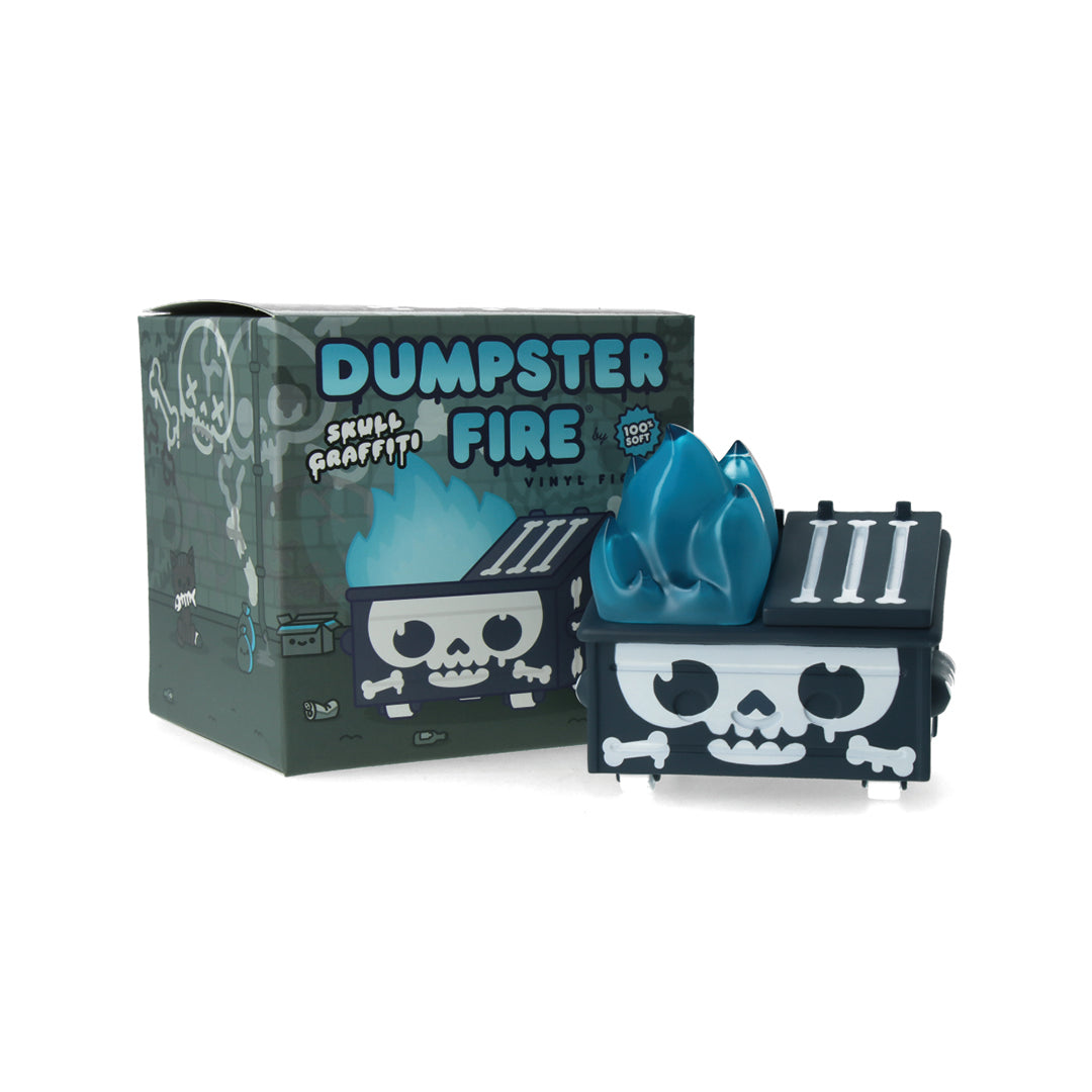 Skull Graffiti Dumpster Fire Vinyl Figure