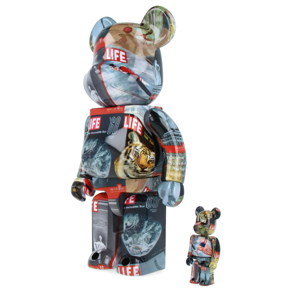 400% + 100% Bearbrick Life Magazine