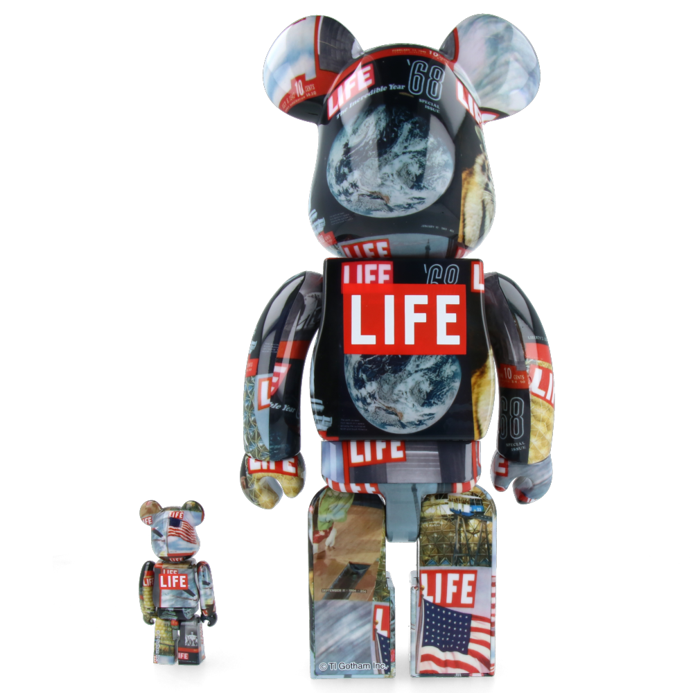 400% + 100% Bearbrick Life Magazine