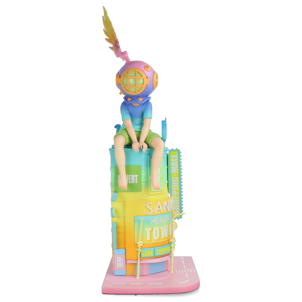 Lonely Colossus Rooftop Boy Colorful Journey