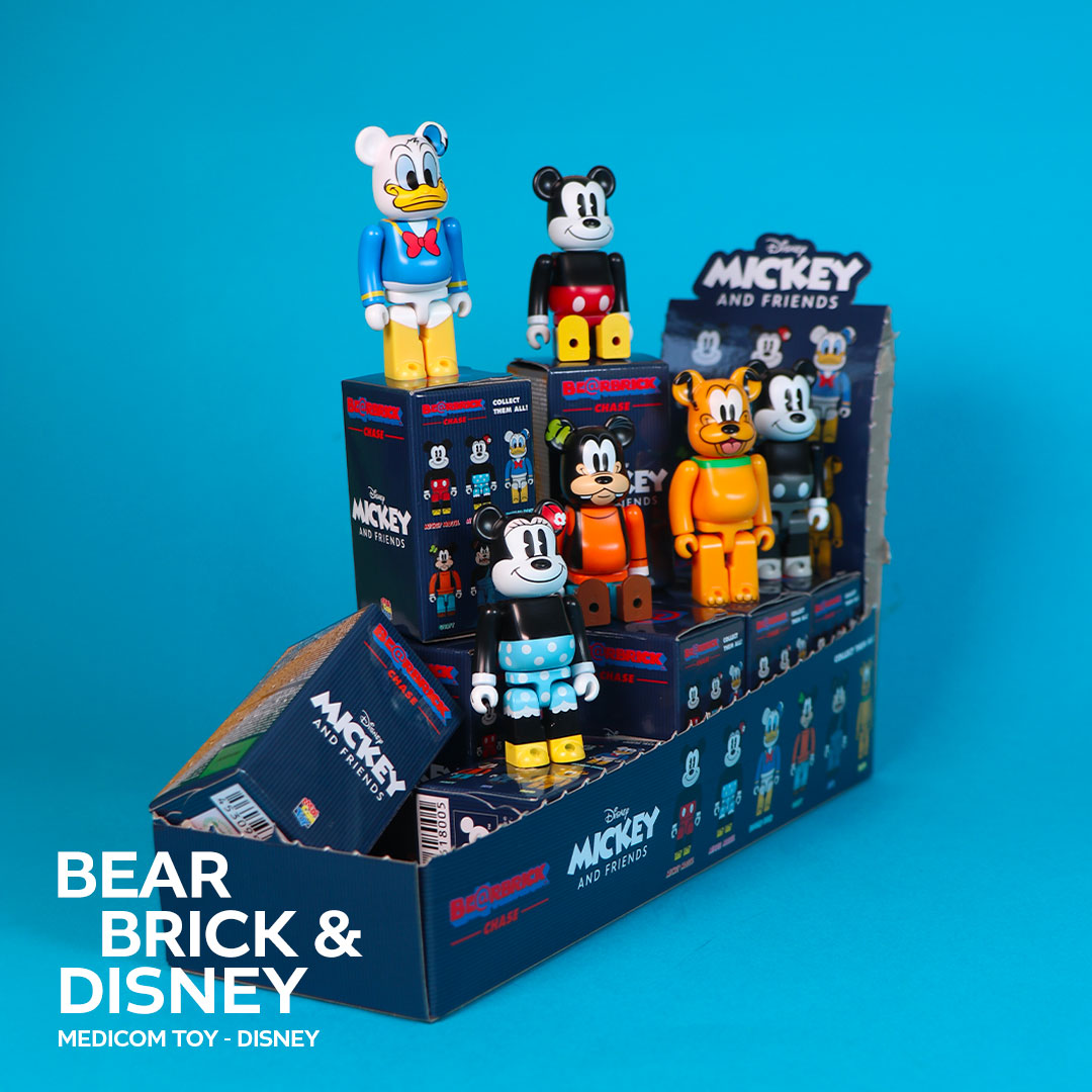 100% Bearbrick Chase Disney Mickey Mouse and Friends - Blind Box