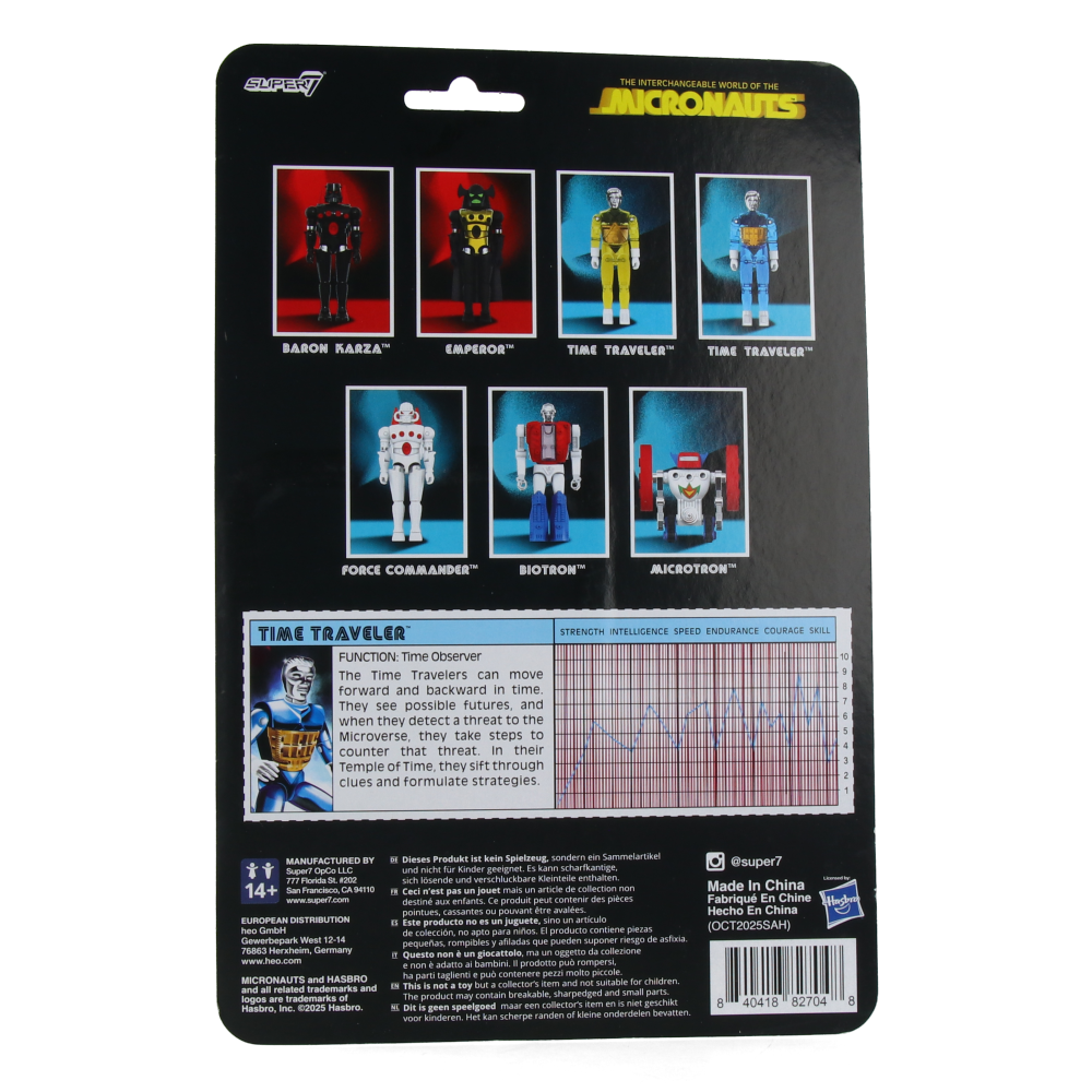 Micronauts ReAction+ Wave 3 - Time Traveler (Translucent Blue)