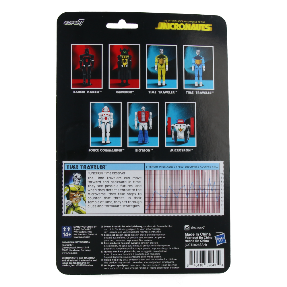 Micronauts ReAction+ Wave 3 - Time Traveler (Translucent Yellow)