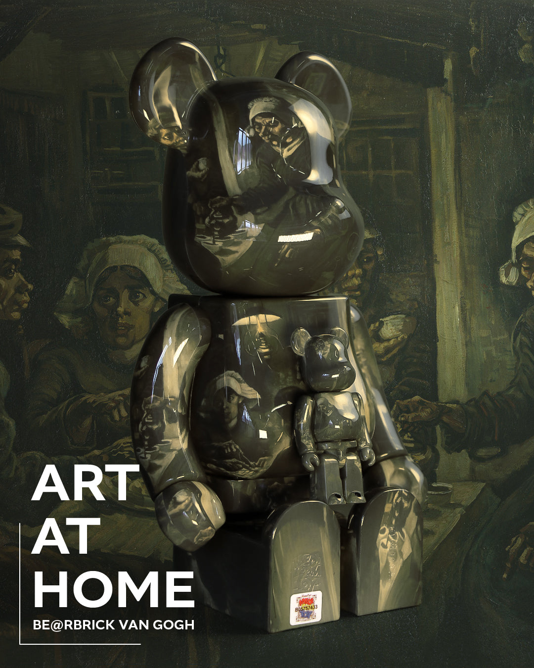 400% + 100% Bearbrick Van Gogh - The Potato Eaters