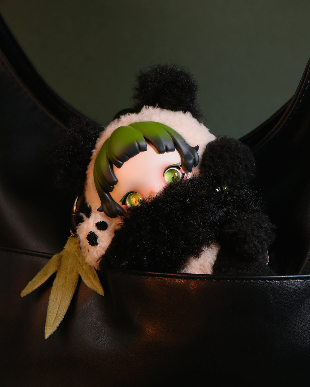 Skullpanda Lazy Panda Plush Doll Pendant