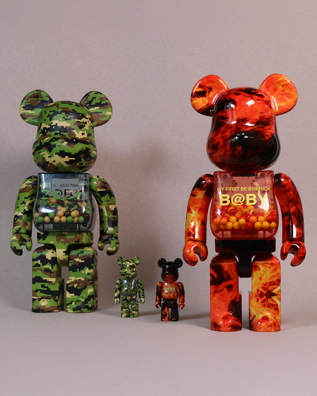 400% + 100% Bearbrick My First Baby Flame