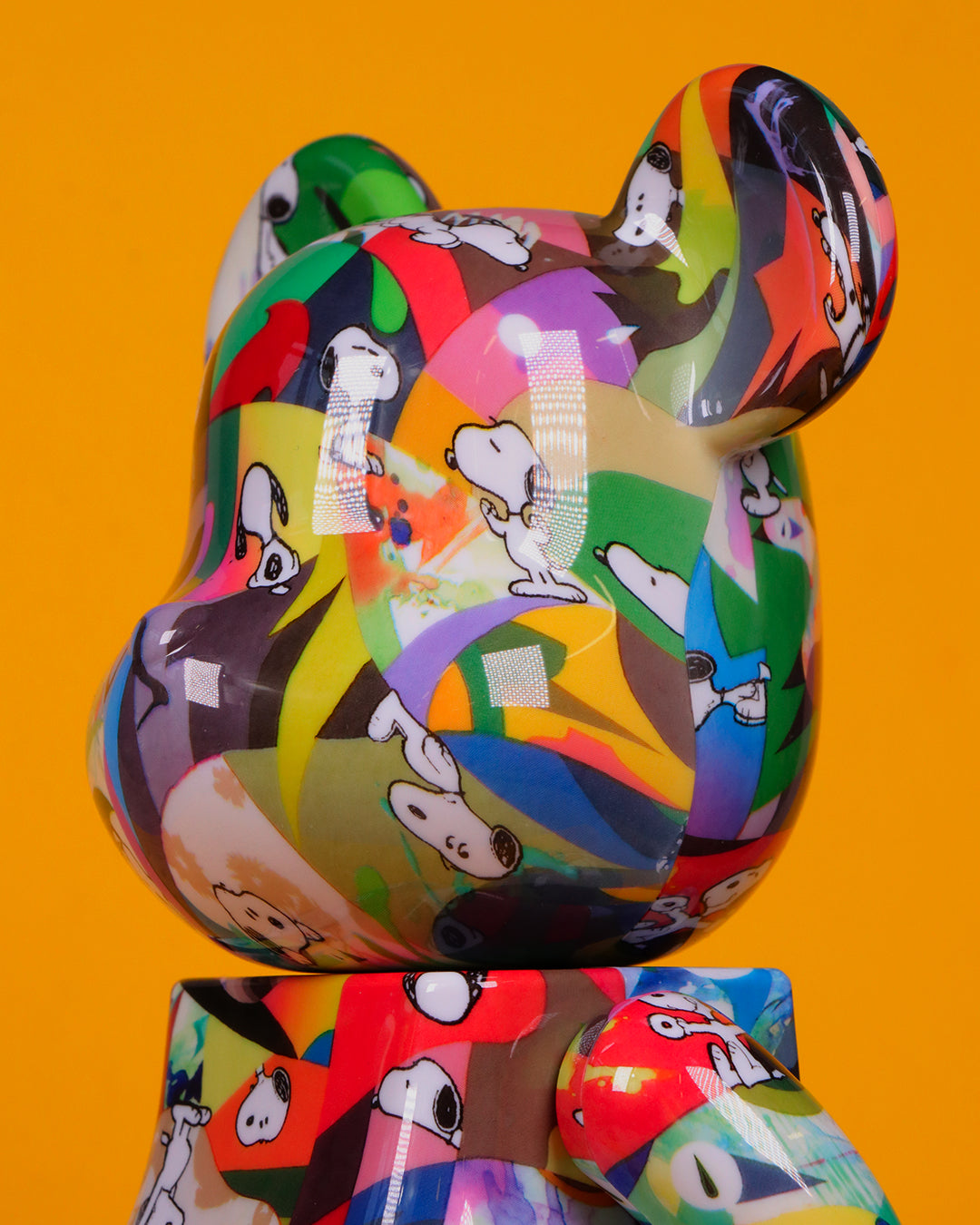 400% + 100% Bearbrick Tomakazu Matsuyama x Peanuts