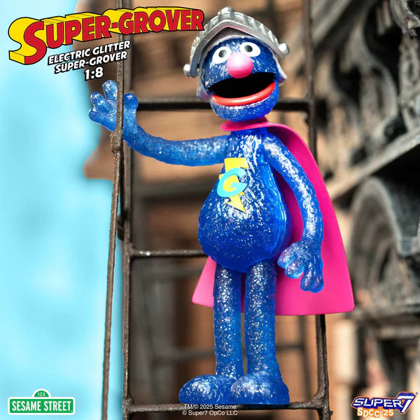 Super Grover (w/CHASE) - Sesame Street ReAction Figures