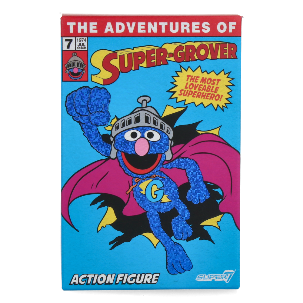 Super Grover (w/CHASE) - Sesame Street ReAction Figures