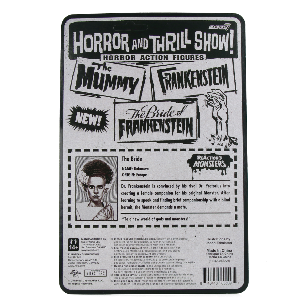 Bride of Frankenstein - Universal Monsters ReAction+ Wave 2