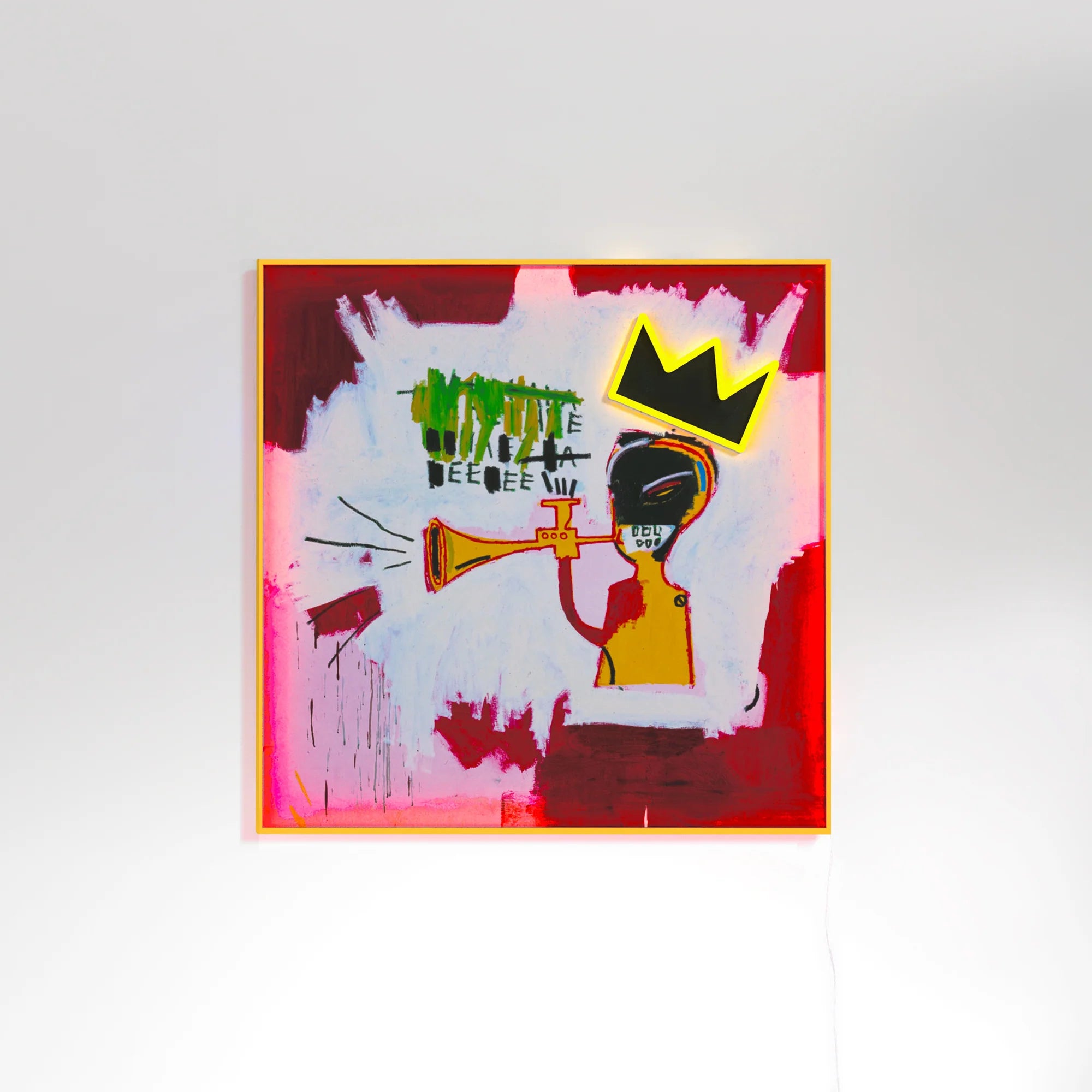 Trumpet Painting YP x Jean Michel Basquiat - Neon LED